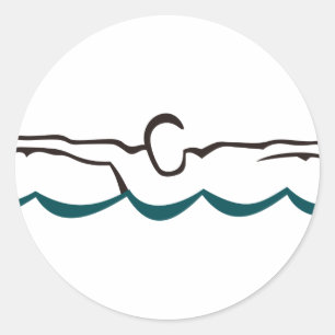 Adesivo Nadador da borboleta