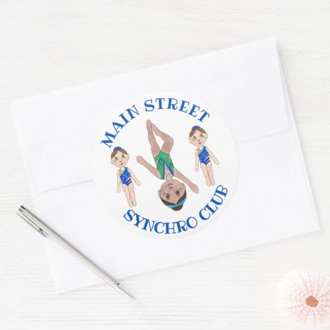 Adesivo Nadadores Sincronizados de Nadadores (Envelope)