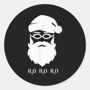 Adesivo Nadando Natal Papai Noel H20 Swimmer Xmas