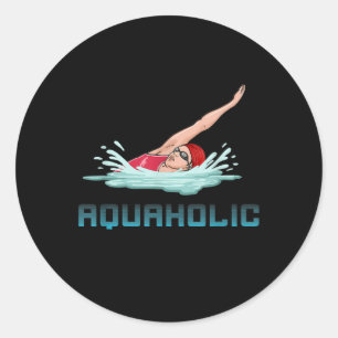 Adesivo Nadar Boné Óculos Natação Adorando Menina Nadadora