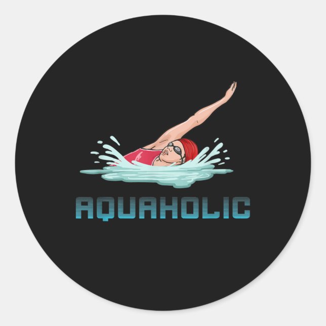 Adesivo Nadar Boné Óculos Natação Adorando Menina Nadadora (Frente)