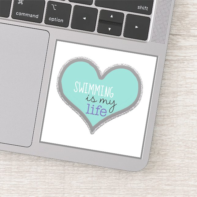 Adesivo Nadar é a minha vida (Detalhe)