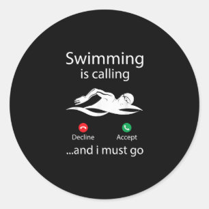 Adesivo Nadar Está Chamando De Recusa De Aceitação E Eu