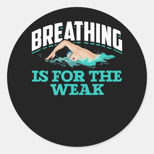 Adesivo Nadar Humor Funny Swimmer (Frente)