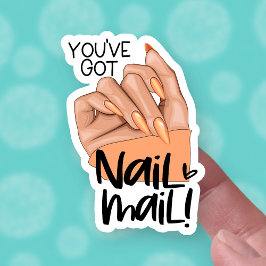 Adesivo Nail Mail Cute Nailfie Mão-de-Mão