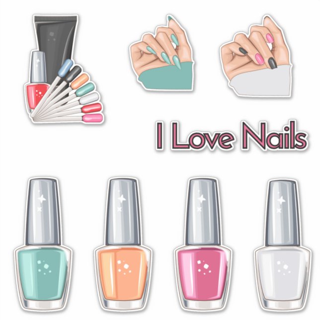 Adesivo Nail Tech Sticker (Frente)