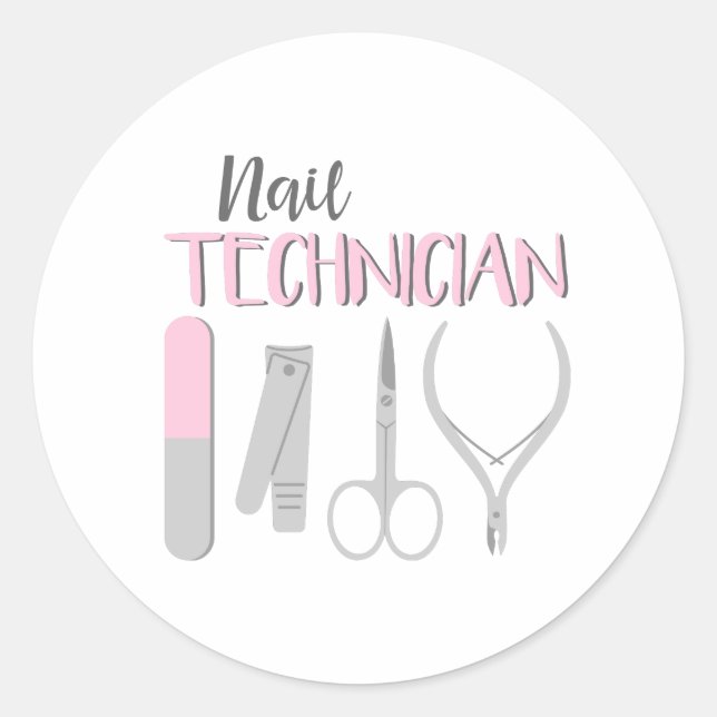 Adesivo Nail Technician (Frente)