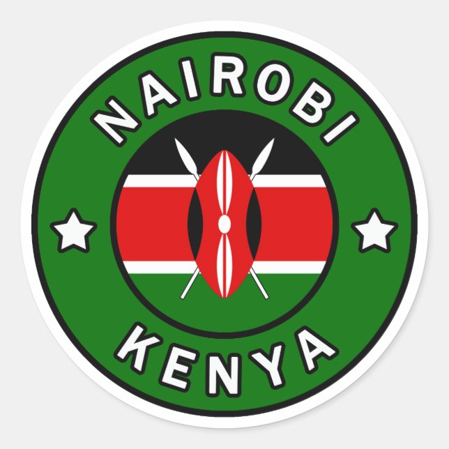 Adesivo Nairobi Quênia (Frente)