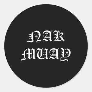 Adesivo Nak Muay Thai Kickboxing Medieval Inglês Antigo