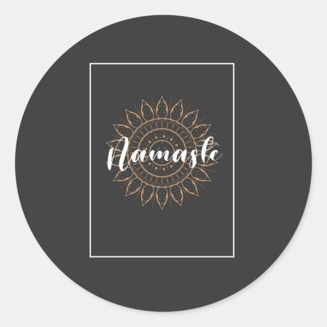 Adesivo namaste design T-Shirt (Frente)