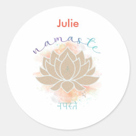 Adesivo Namaste e Lotus Design