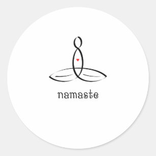 Adesivo Namaste - estilo extravagante preto