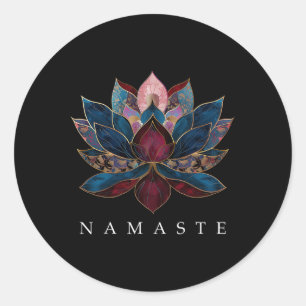 Adesivo Namaste Flor de Lótus Budismo Zen Iogue Buda Budis