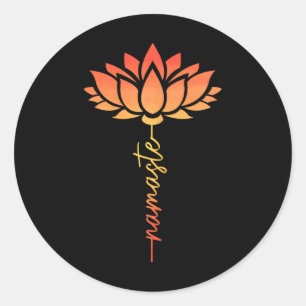 Adesivo Namaste Flor de Lótus Yoga Zen Budismo Buda Espiri
