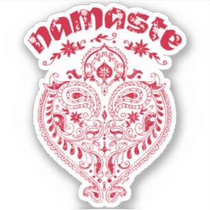 Adesivo Namaste Indian Heart