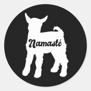 Adesivo Namaste Ioga de Cabra Fofa