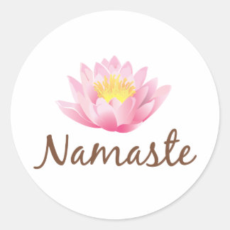 Adesivo Namaste Lotus Flower Yoga