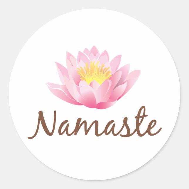 Adesivo Namaste Lotus Flower Yoga (Frente)