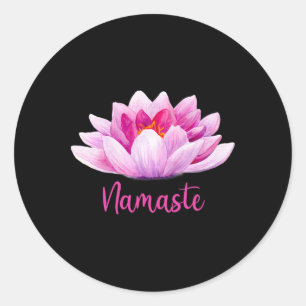 Adesivo Namaste Lotus Yoga Presentes Meditação Meditar Flo