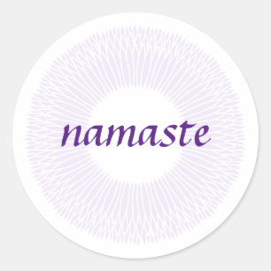 Adesivo Namaste Small Round Sticker