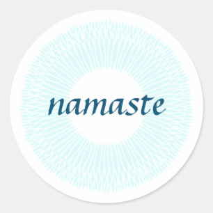 Adesivo Namaste Small Round Sticker