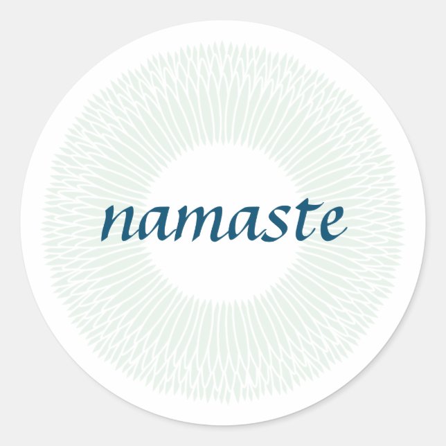 Adesivo Namaste Small Round Sticker (Frente)