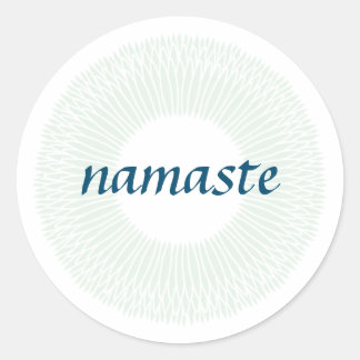 Adesivo Namaste Small Round Sticker