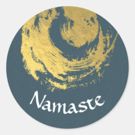 Adesivo Namaste Yoga Meditation Instrutor Blue ZEN