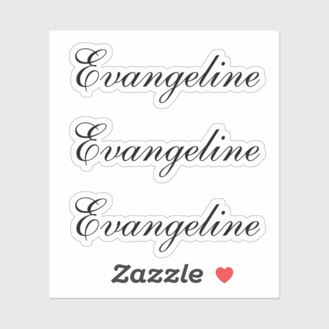 Adesivo Name Script (Folha)