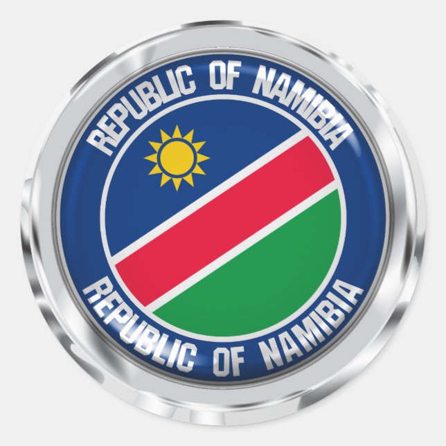 Adesivo Namíbia Round Emblem (Frente)