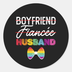 Adesivo Namorado Fiance Husband Casamento gay Groom LGBTQ