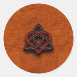 Adesivo Namorados Celtic Knotwork Heart Textura 1