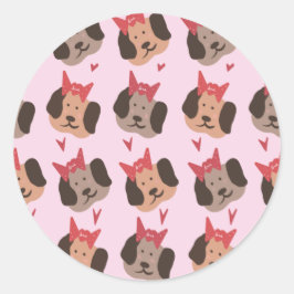 Adesivo Namorados Cuppies com Arcos Padrão cardíaco