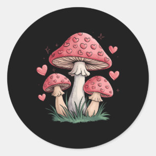 Adesivo Namorados De Cogumelo De Cottagecore Natureza Cora