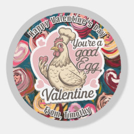 Adesivo Namorados de frango chef