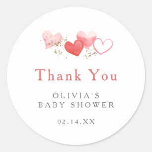 Adesivo Namorados Doce, Chá de fraldas, Obrigado