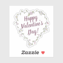 Adesivo Namorados Floral com Tinta e Aquarela