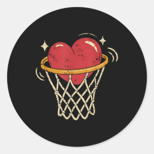 Adesivo Namorados Heart Basball Hoop Love Players Fan
