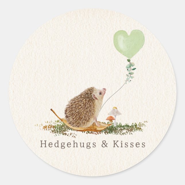 Adesivo Namorados Hedgehugs & Kisses Hedgehog (Frente)