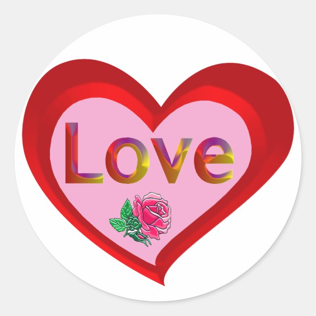 Adesivo Namorados Love Heart Stickers (Frente)