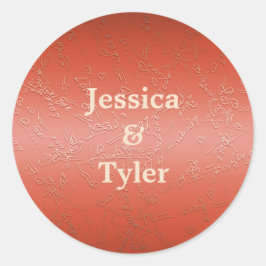 Adesivo Namorados. Monograma.