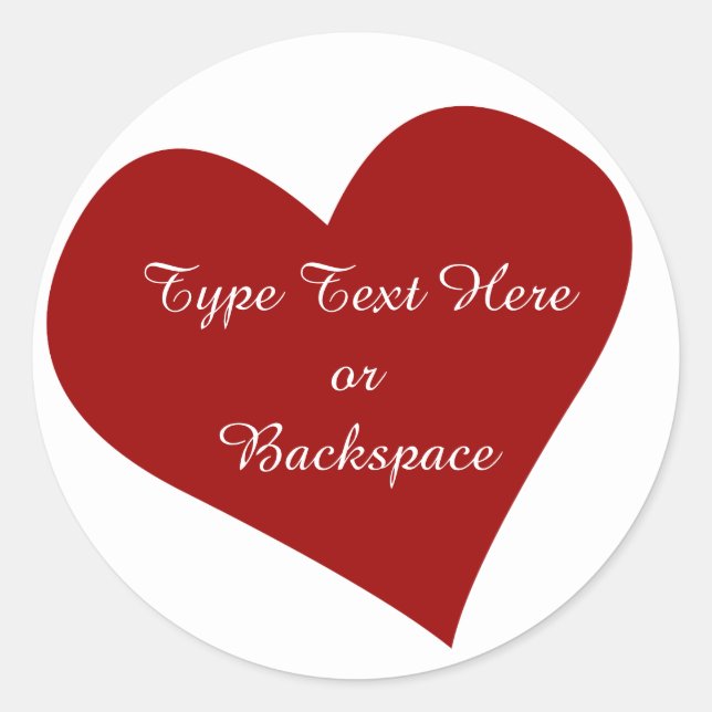 Adesivo Namorados Sticker I Love You Sticker Personalize (Frente)