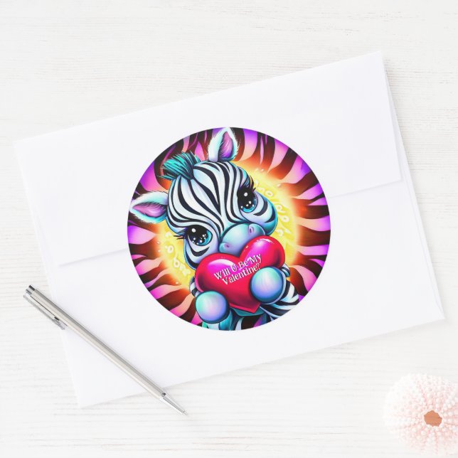 Adesivo Namorados Zebra doce (Envelope)