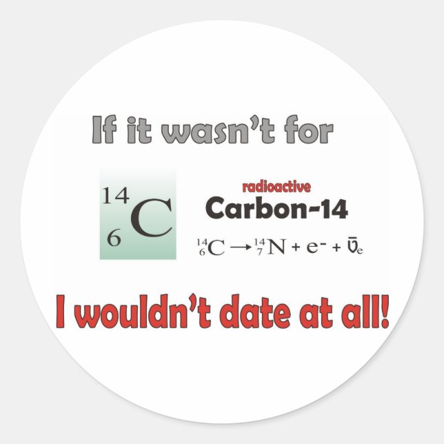 Adesivo Namorando de carbono 14 (Frente)