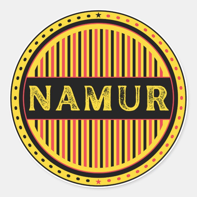 Adesivo Namur City Pride Emblem – Belgian Identity (Frente)