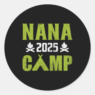 Adesivo Nana Camp 2025 Família Férias Férias de Verão Trip