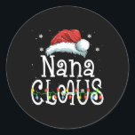 Adesivo Nana Claus Christmas Pajama Matando Xmas<br><div class="desc">Nana Claus Christmas Pajama Matando Xmas</div>