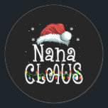 Adesivo Nana Claus Christmas Pajama Matando Xmas<br><div class="desc">Nana Claus Christmas Pajama Matando Xmas</div>