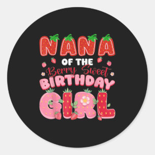 Adesivo Nana Da Berry Sweet Birthday Girl Strawberry L