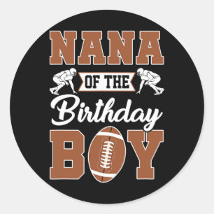Adesivo Nana Do Menino Do Aniversário Festa De Futebol Fam